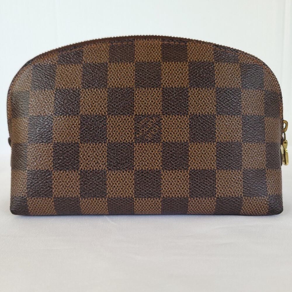 Louis Vuitton Damier Ebene Pochette Cosmetic PM Pouch